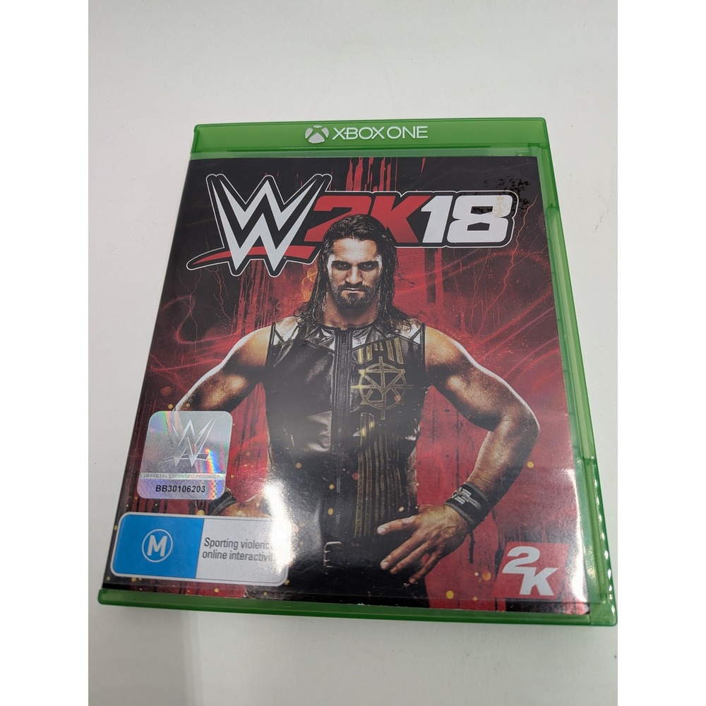 WWE 2K18 Xbox One Video Game 2K Sports Wrestling Seth Rollins Cover